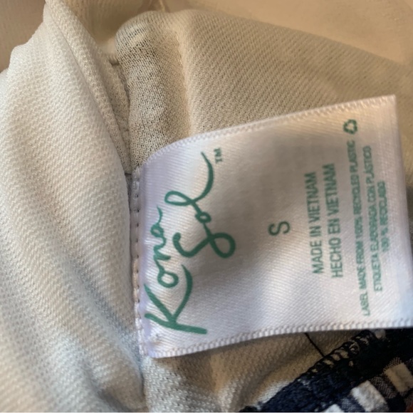 Kona Sol Bandeau w straps flounce, ruched, one piece swimsuit, size small - Picture 8 of 14